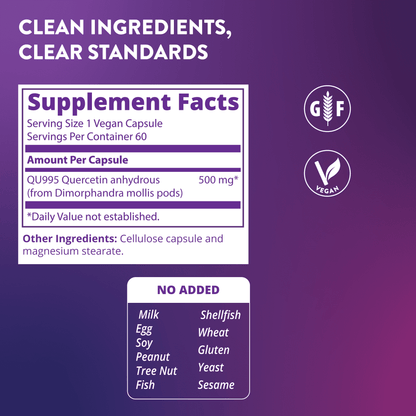 MRM Nutrition Quercetin, 60 Vegan Capsules (500 mg per Capsule) - view 3