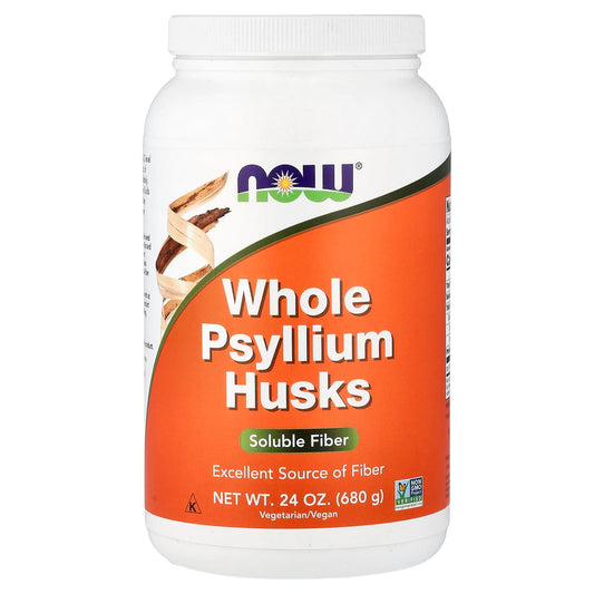 NOW Foods Whole Psyllium Husks, 680 g (24 oz)