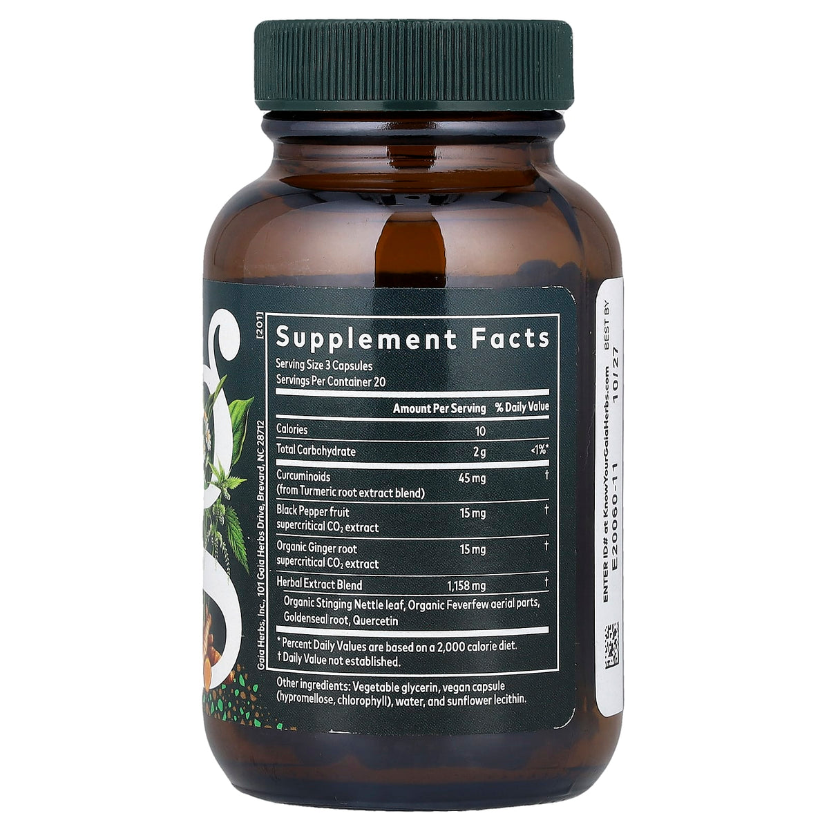 Gaia Herbs Turmeric Supreme Sinus Support, 60 Liquid Phyto-Caps - view 2