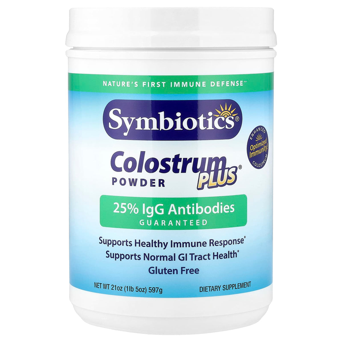 Symbiotics Colostrum Plus Powder, 597 g (21 oz) — product view