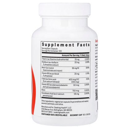 Seeking Health B Complex MF, 100 Capsules - view 2