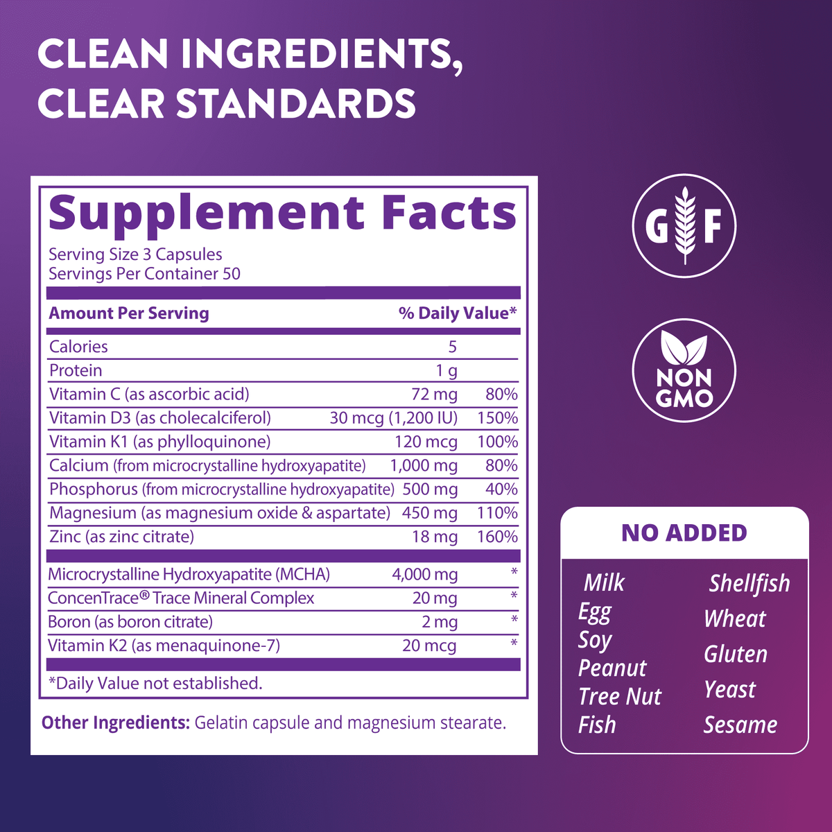 MRM Nutrition Bone Maximizer III with MCHA, 150 Capsules - view 3