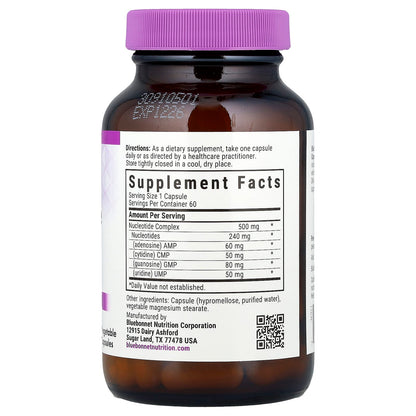 Bluebonnet Nutrition Nucleotide Complex, RNA / DNA, 60 Vegetable Capsules - view 2