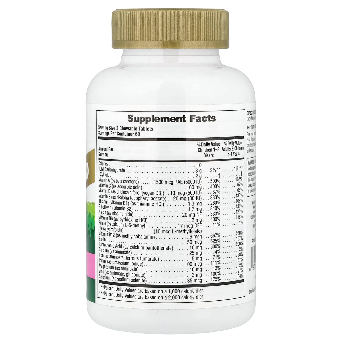 NaturesPlus Animal Parade Gold Children's Multivitamin, Watermelon, 120 Tablets - view 2
