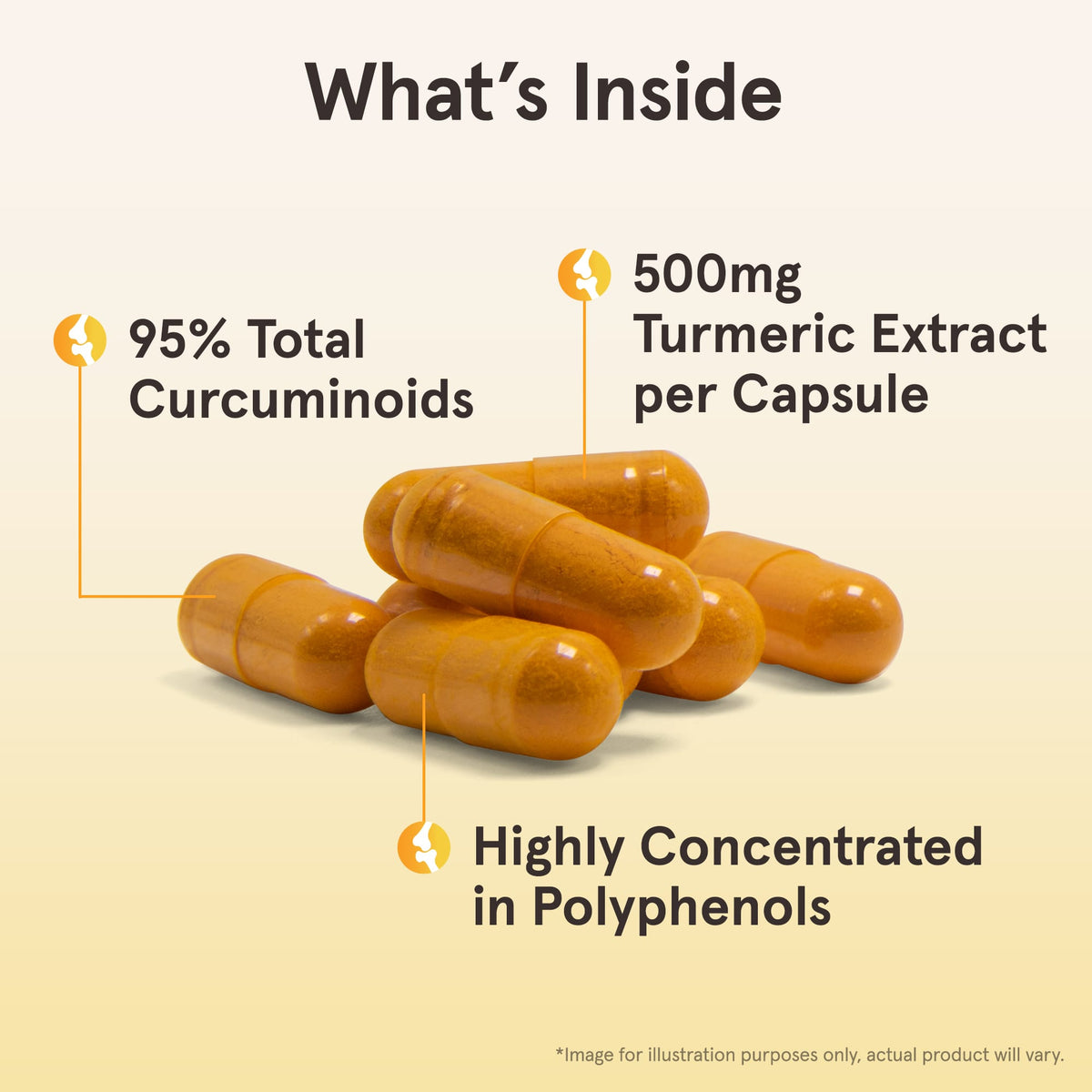 Jarrow Formulas Curcumin 95 Turmeric Extract, 500 mg, 60 Veggie Capsules - view 4