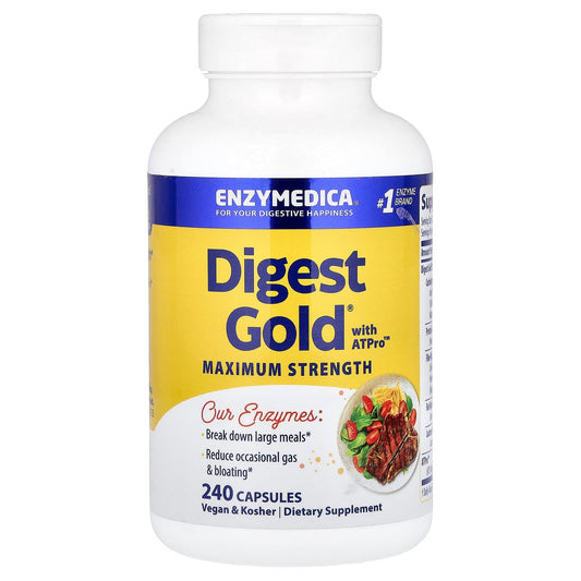 Enzymedica Digest Gold with ATPro, 240 Capsules