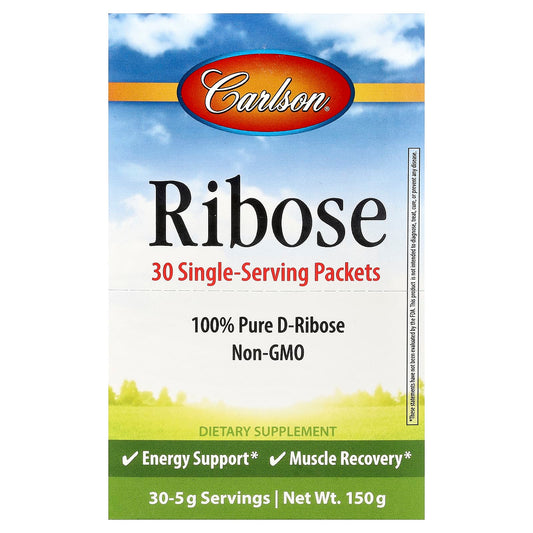 Carlson Ribose 5 g 30 Single-Serving Packets
