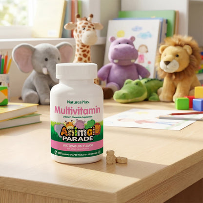 NaturesPlus Animal Parade Kids Multivitamin, Watermelon, 180 Tablets - view 6