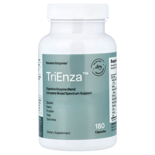 Houston Enzymes TriEnza Digestive Enzyme Blend, 180 Capsules