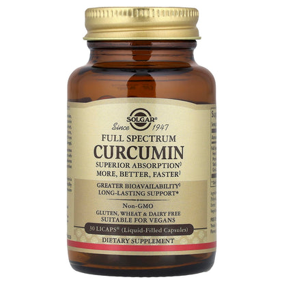 Solgar Full Spectrum Curcumin, 30 LiCaps - view 3