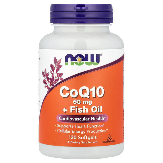 NOW Foods CoQ10 + Fish Oil, 120 Softgels