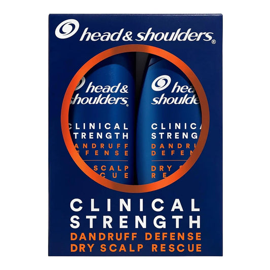 Head & Shoulders Clinical Dandruff Defense + Dry Scalp Rescue Shampoo 13.5 Oz Twin Pack