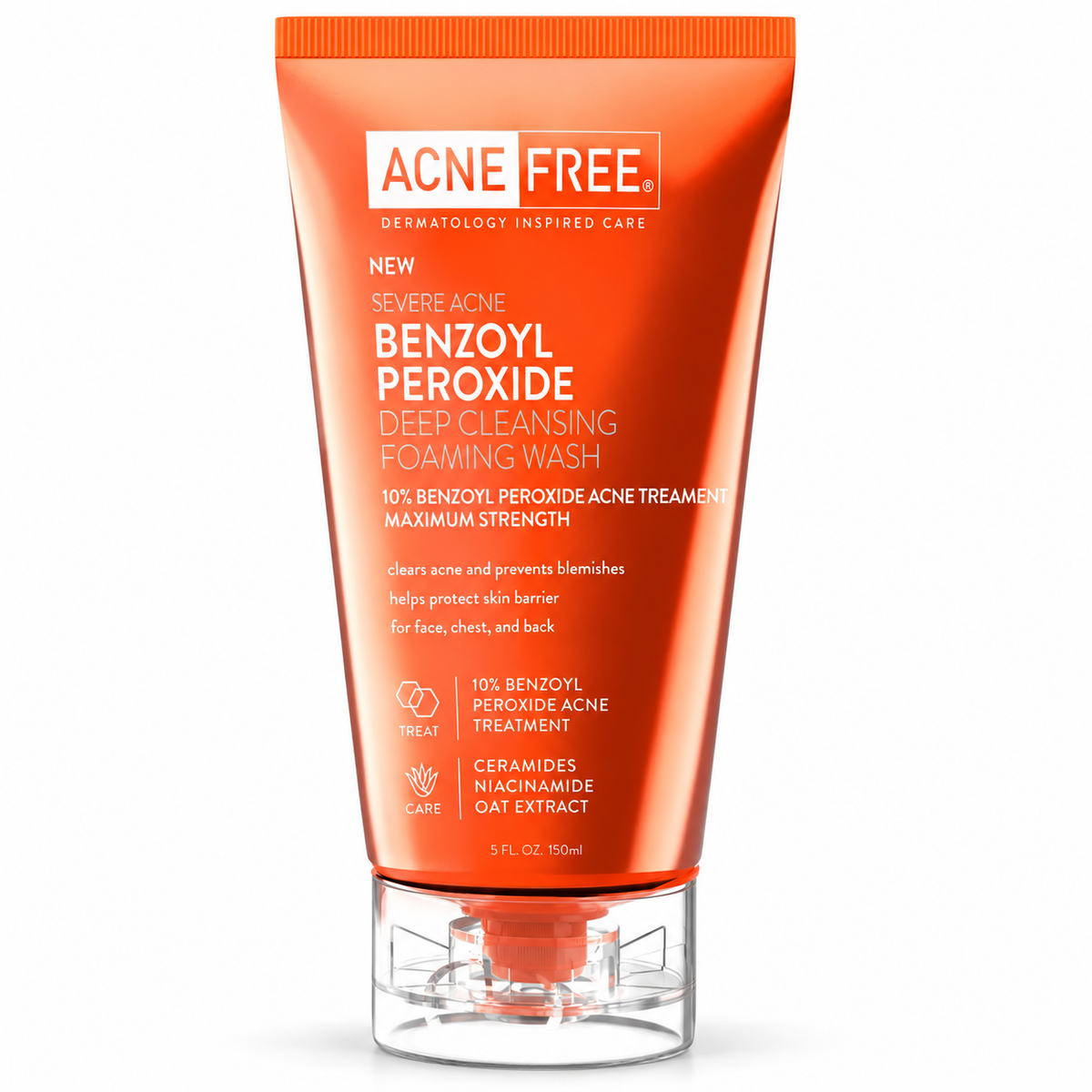 AcneFree Deep Cleansing Foaming Wash 10% Benzoyl Peroxide 141 g
