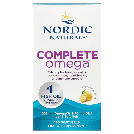 Nordic Naturals Complete Omega, Lemon, 180 Soft Gels
