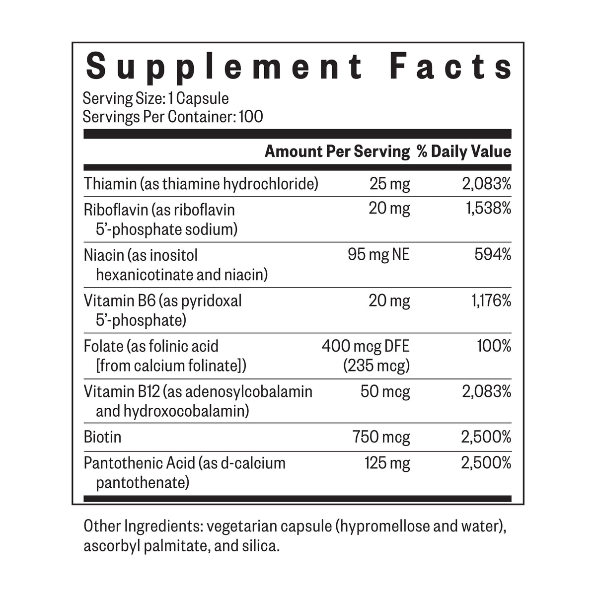 Seeking Health B Complex MF, 100 Capsules - view 4