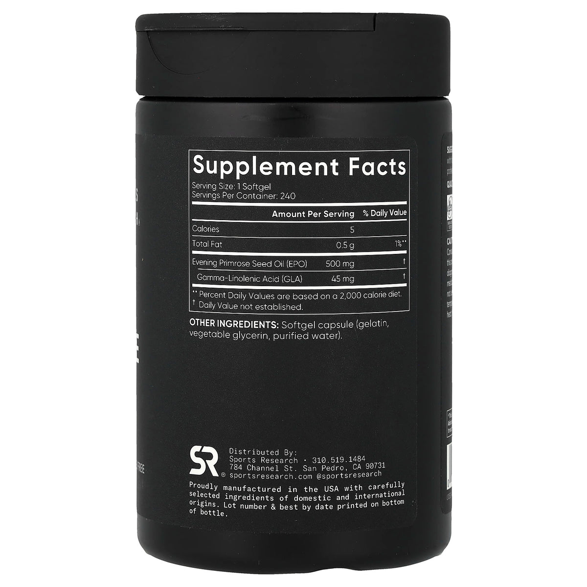 Sports Research Evening Primrose Mini-Gels, 240 Softgels - view 2