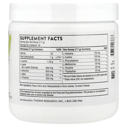 Thorne Amino Complex, Lemon, 231 g (8.1 oz) - view 2