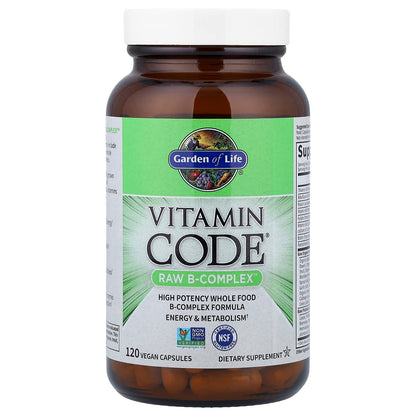 Garden of Life Vitamin Code RAW B-Complex, 120 Vegan Capsules - view 3