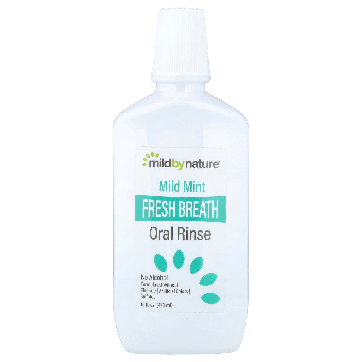 Mild By Nature Fresh Breath Oral Rinse, No Alcohol, Mild Mint, 473 ml (16 fl oz) — product view