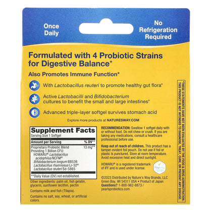Nature's Way Primadophilus Reuteri Probiotic, 1 Billion CFU, 30 Softgels - view 2