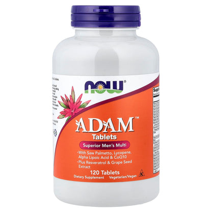 NOW Foods ADAM Superior Men's Multi, 120 Tablets