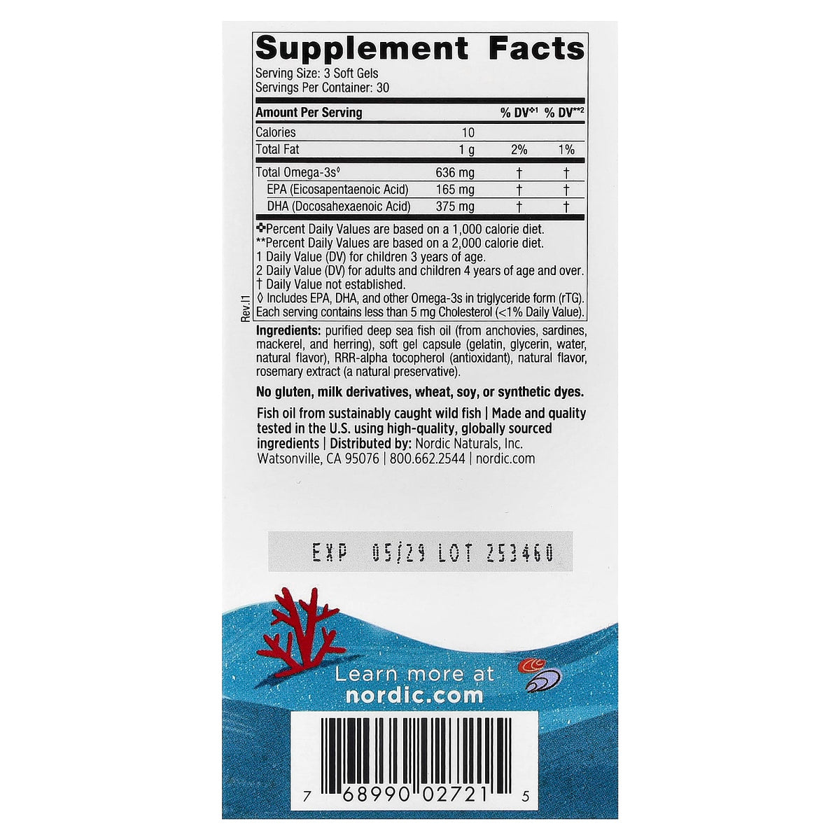 Nordic Naturals Children's DHA Xtra, Berry Punch, Ages 3-6, 90 Mini Soft Gels - view 2