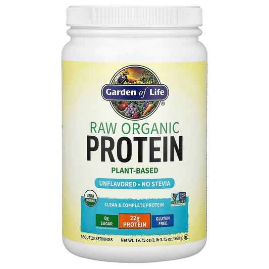 Garden of Life RAW Organic Protein, Unflavoured, 560 g (1 lb 3.75 oz)