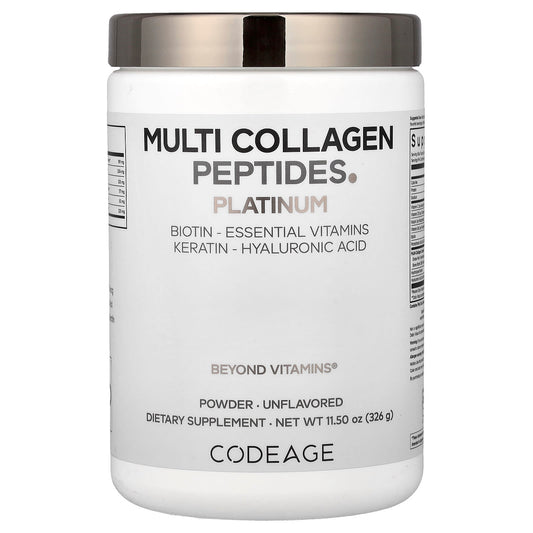 Codeage Multi Collagen Peptides Powder Platinum, Unflavoured, 326 g (11.5 oz)