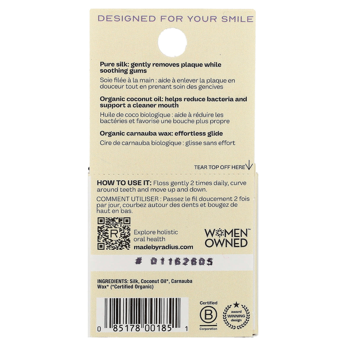 RADIUS Silk Floss, Unscented, 30 m (33 yd) — alternate product view