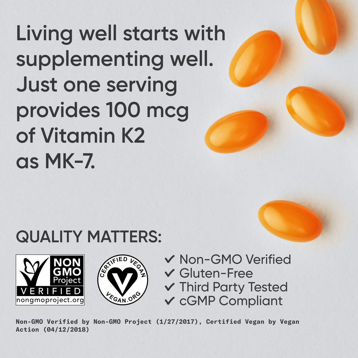 Sports Research Vitamin K2, Plant-Based, 100 mcg, 60 Veggie Softgels - view 6
