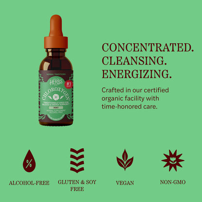 Herbs Etc. ChlorOxygen Chlorophyll, Mint, Alcohol Free, 2 fl oz (59 ml) - view 6