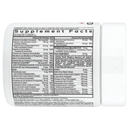 Codeage Teen Fermented Multivitamin+, 60 Vegetable Capsules - view 2