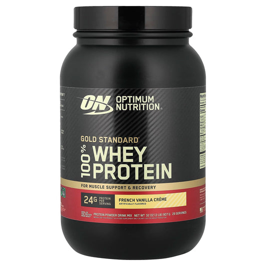 Optimum Nutrition Gold Standard 100% Whey, French Vanilla Creme, 907 g (2 lb)