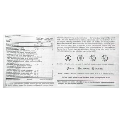 NaturesPlus Animal Parade Gold Children's Multivitamin, Watermelon, 120 Tablets - view 3