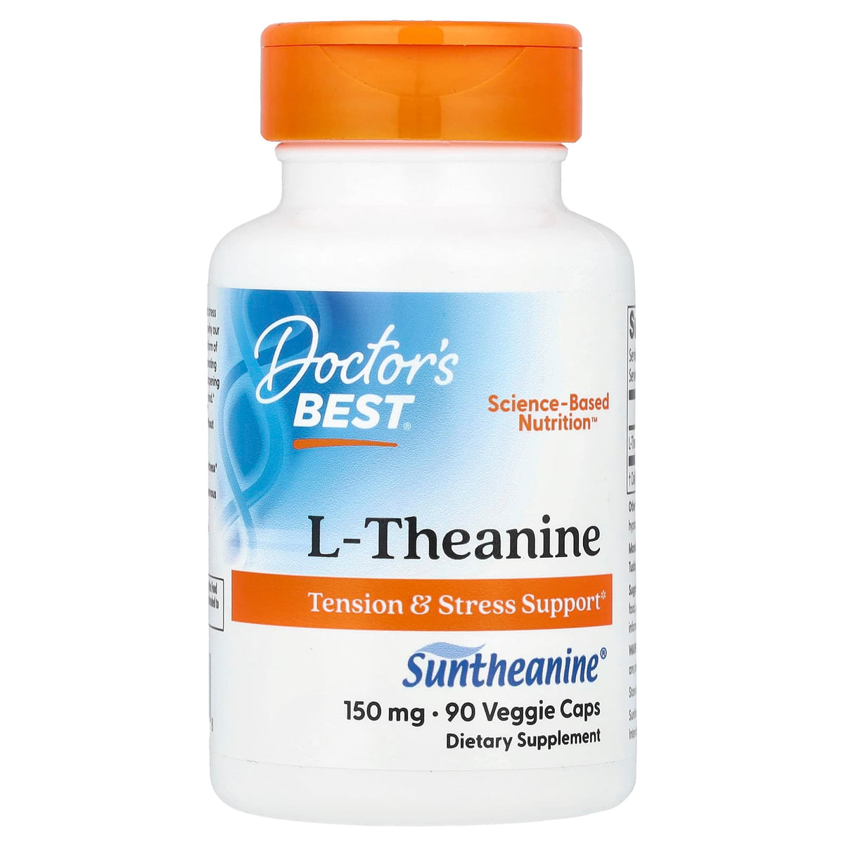 Doctor's Best L-Theanine 150 mg, 90 Veggie Capsules — product view