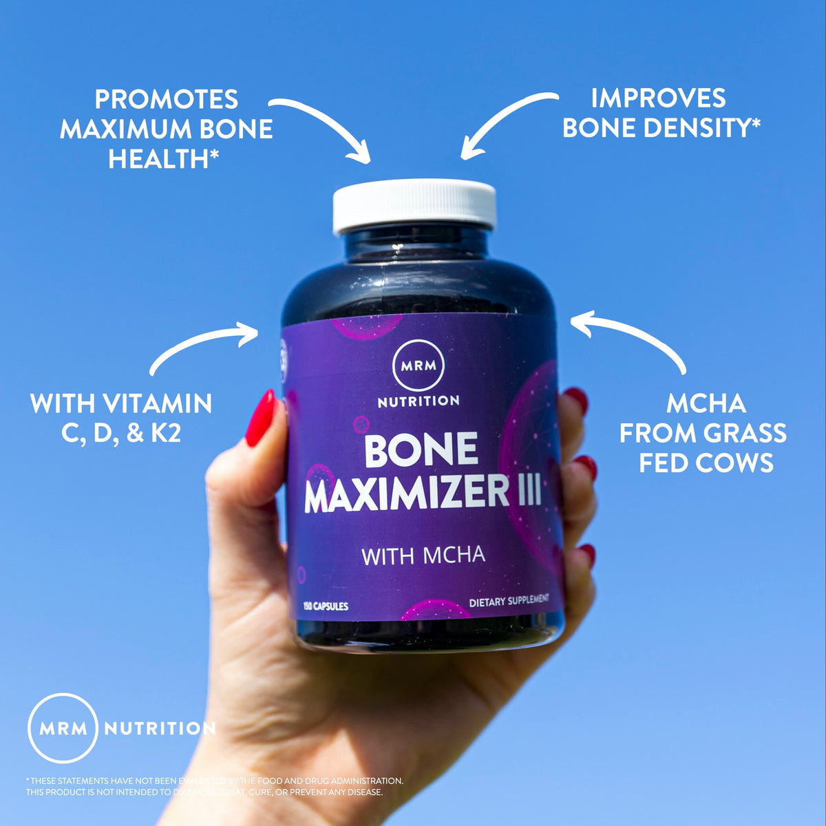 MRM Nutrition Bone Maximizer III with MCHA, 150 Capsules - view 6