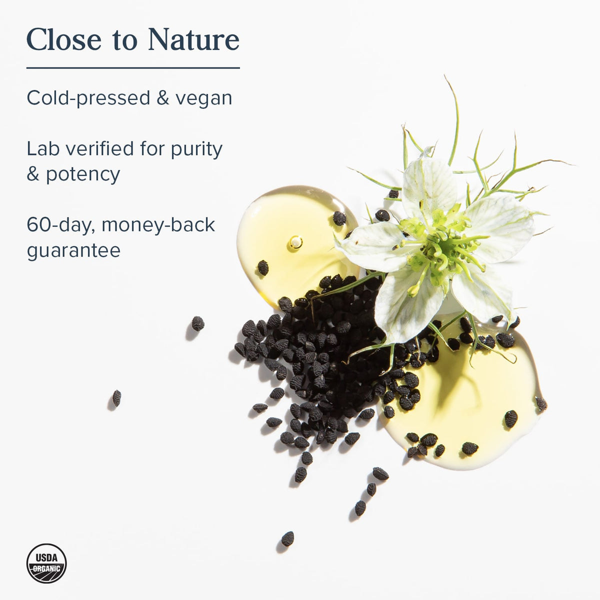 Heritage Store Black Seed Oil, 650 mg per Capsule, 90 Capsules - view 4