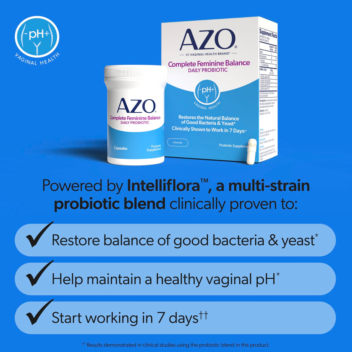 AZO Complete Feminine Balance Daily Probiotic, 30 Capsules - view 5