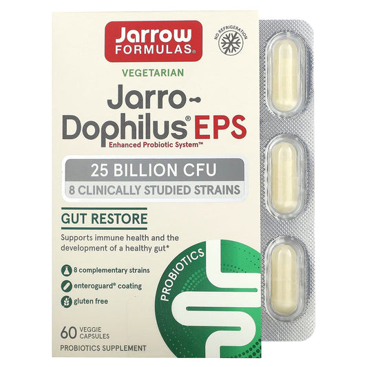 Jarrow Formulas Jarro-Dophilus EPS 25 Billion CFU, 60 Veggie Capsules