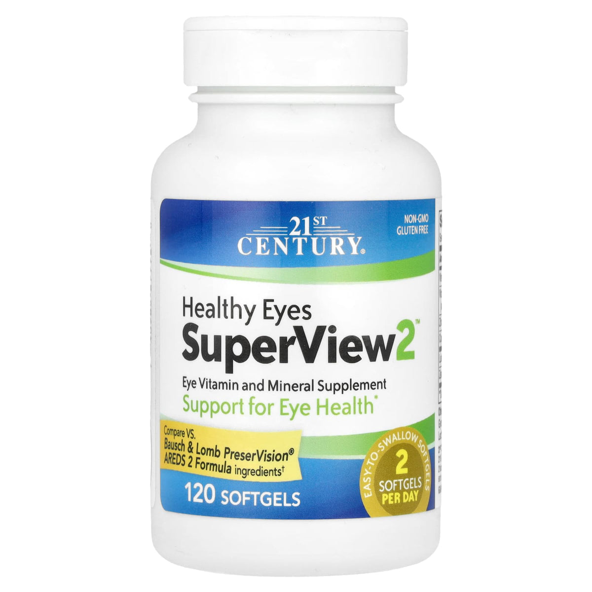 21st Century Healthy Eyes SuperView 2, 120 Softgels — product view