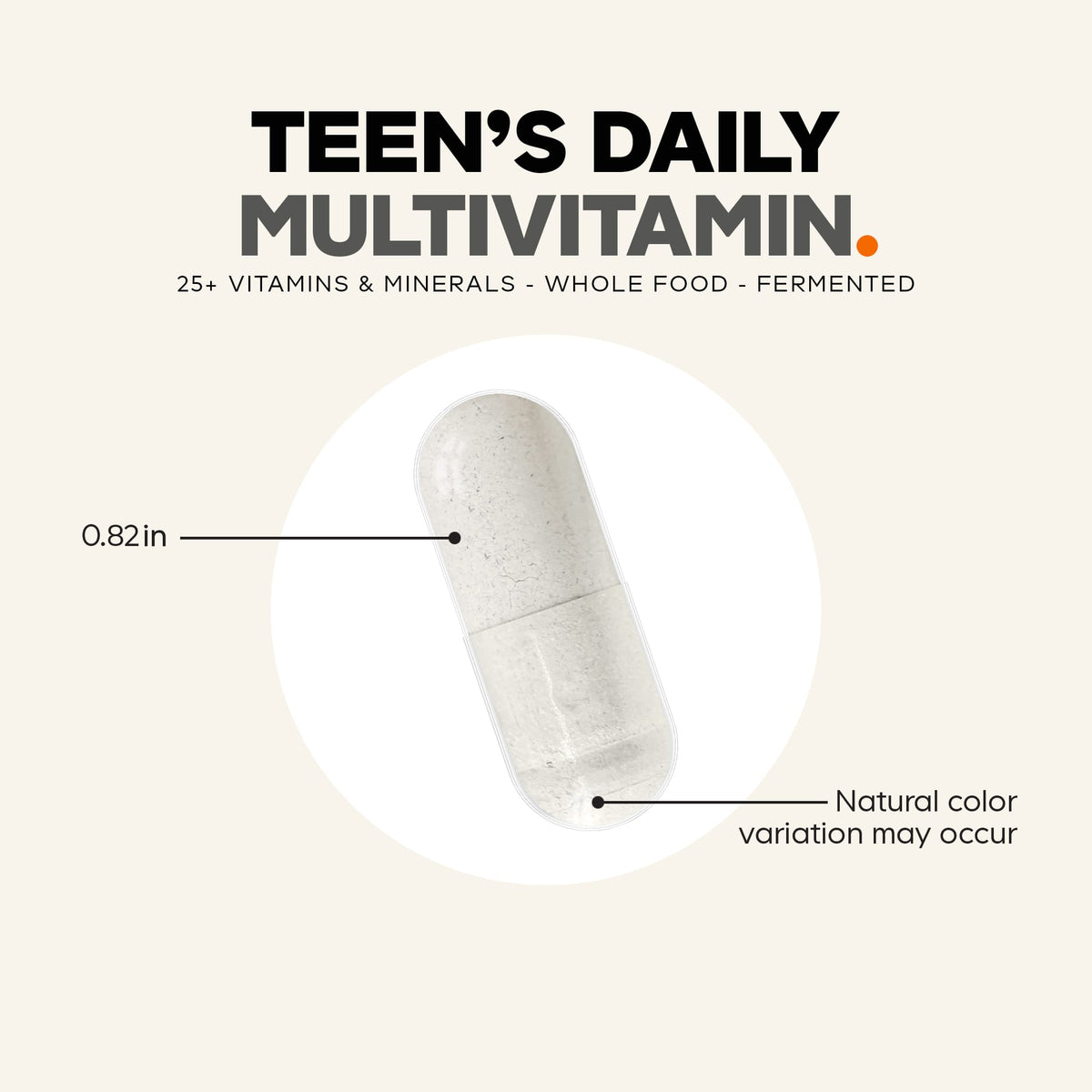 Codeage Teen Fermented Multivitamin+, 60 Vegetable Capsules - view 3