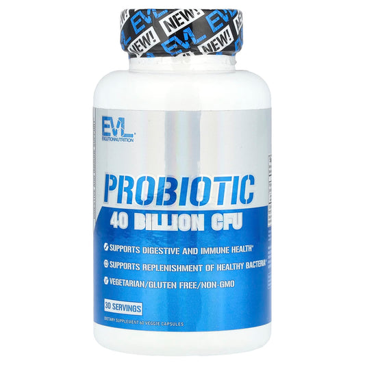 EVLution Nutrition Probiotic, 60 Veggie Capsules