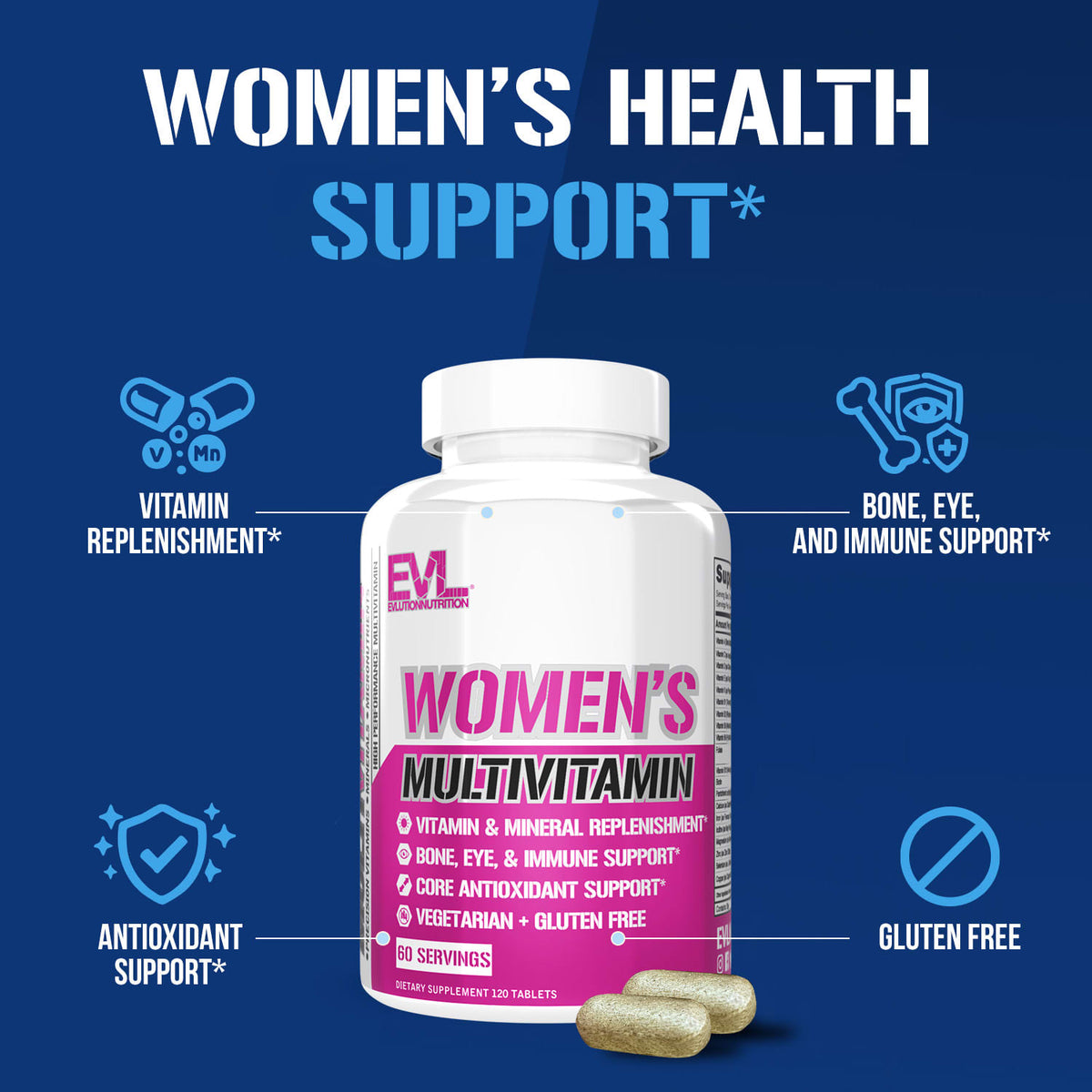 EVLution Nutrition Women's Multivitamin, 120 Tablets - view 5
