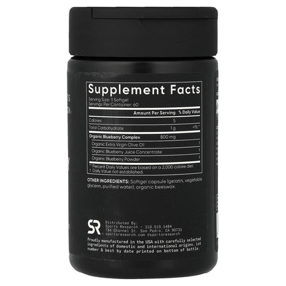 Sports Research Blueberry Fruit Complex, 60 Softgels - view 2