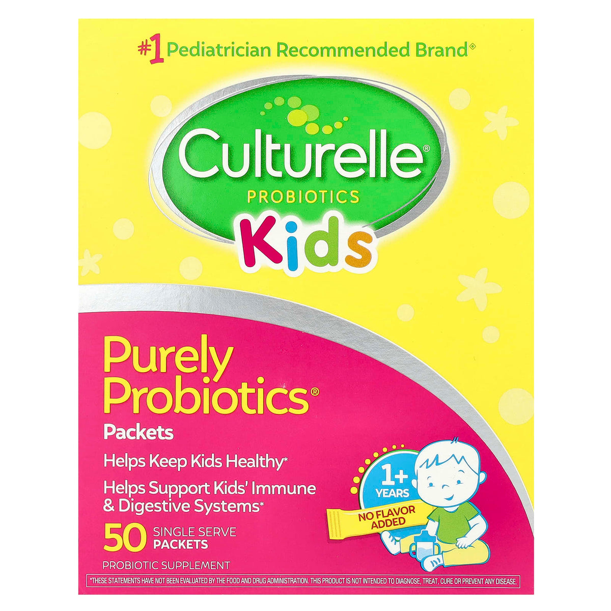 Culturelle Kids Purely Probiotics 1+ Years 50 Packets, 1.5 g (0.05 oz) Each