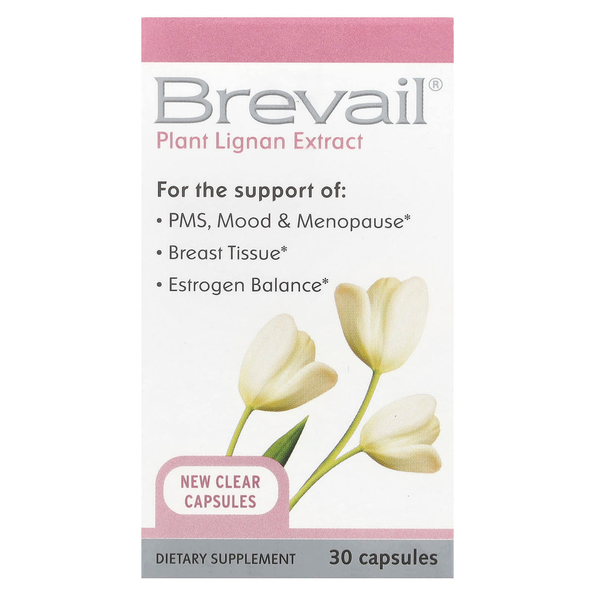 Barlean's Brevail Plant Lignan Extract, 30 Capsules — product view