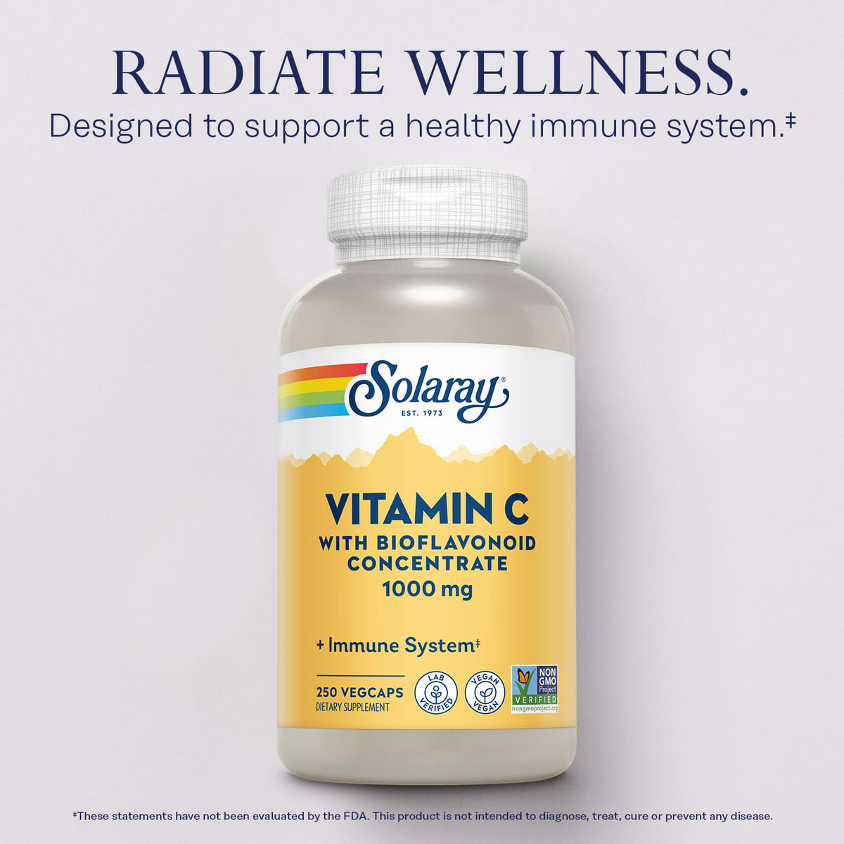 Solaray Vitamin C with Bioflavonoid Concentrate, 1,000 mg, 250 VegCaps - view 3