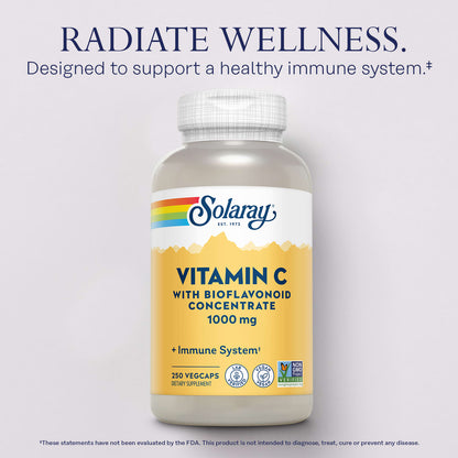 Solaray Vitamin C with Bioflavonoid Concentrate, 1,000 mg, 250 VegCaps - view 3