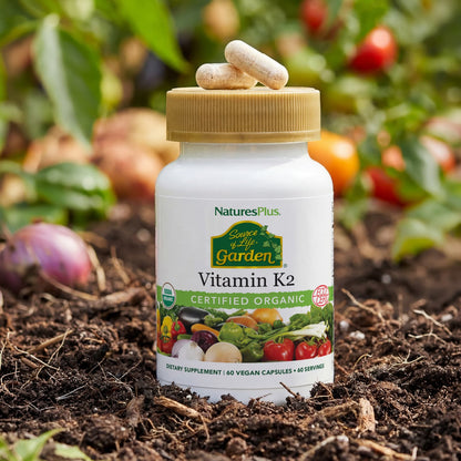 NaturesPlus Source of Life Garden Vitamin K2, 60 Vegan Capsules - view 5