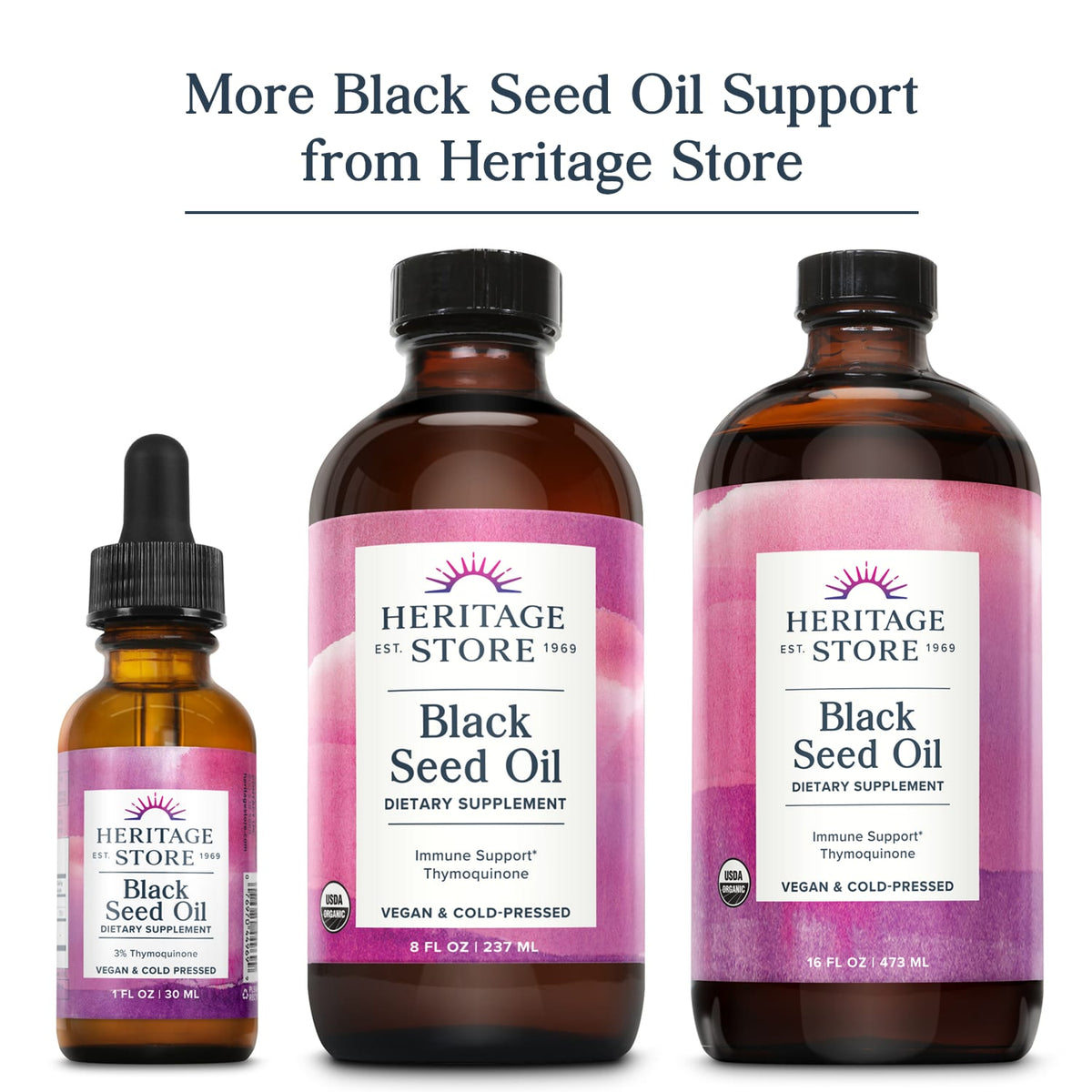 Heritage Store Black Seed Oil, 650 mg per Capsule, 90 Capsules - view 5